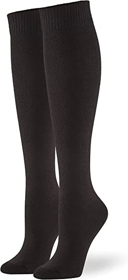 Women's Flat Knit Knee High Socks - Size 4-10 (3 Pairs)