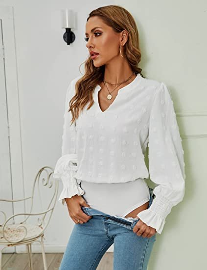 Women's long sleeved tight fitting black shirt